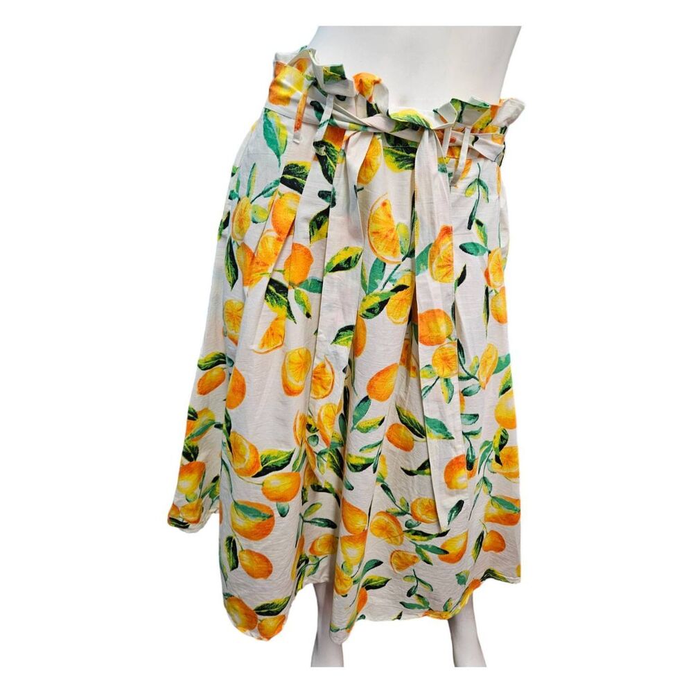 Her Destiny Orange Print Maxi skirt size Large - Picture 2 of 7